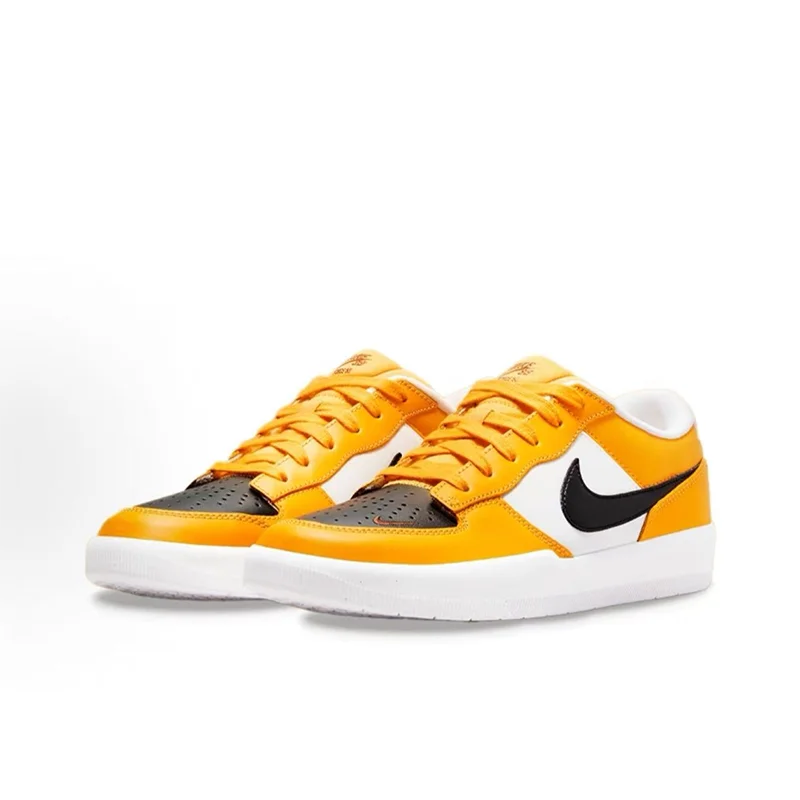 Mens NIKE Low Top Skateboard Shoes DH7505‑700 Leather Upper Foam Midsole Rubber Outsole Classic Street Casual Sneakers