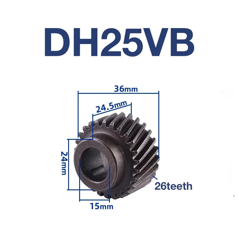 Gears for Hitachi DH25VB Electric Hammer Power Tools Crankshaft Gear 25V Eccentric Gears Accessories Replacement