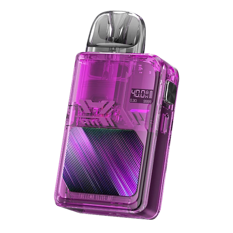 บุหรี่ไฟฟ้าที่หายไปจริง Thelema ชุด40พอดของ Elite Art 40W 1400mAh แบตเตอรี่ mtl/rdl vaping 3ml E PLUS ตลับบุหรี่ไฟฟ้า