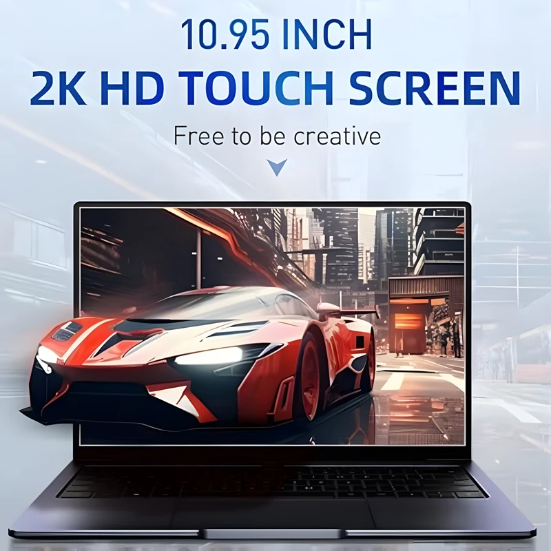 Ordenador portátil de oficina 2 en 1, pantalla táctil de 10,95 pulgadas, abatible 360 °, Intel N95, Windows 11 Pro, 16GB, DDR5, 2TB, SSD, Metal,