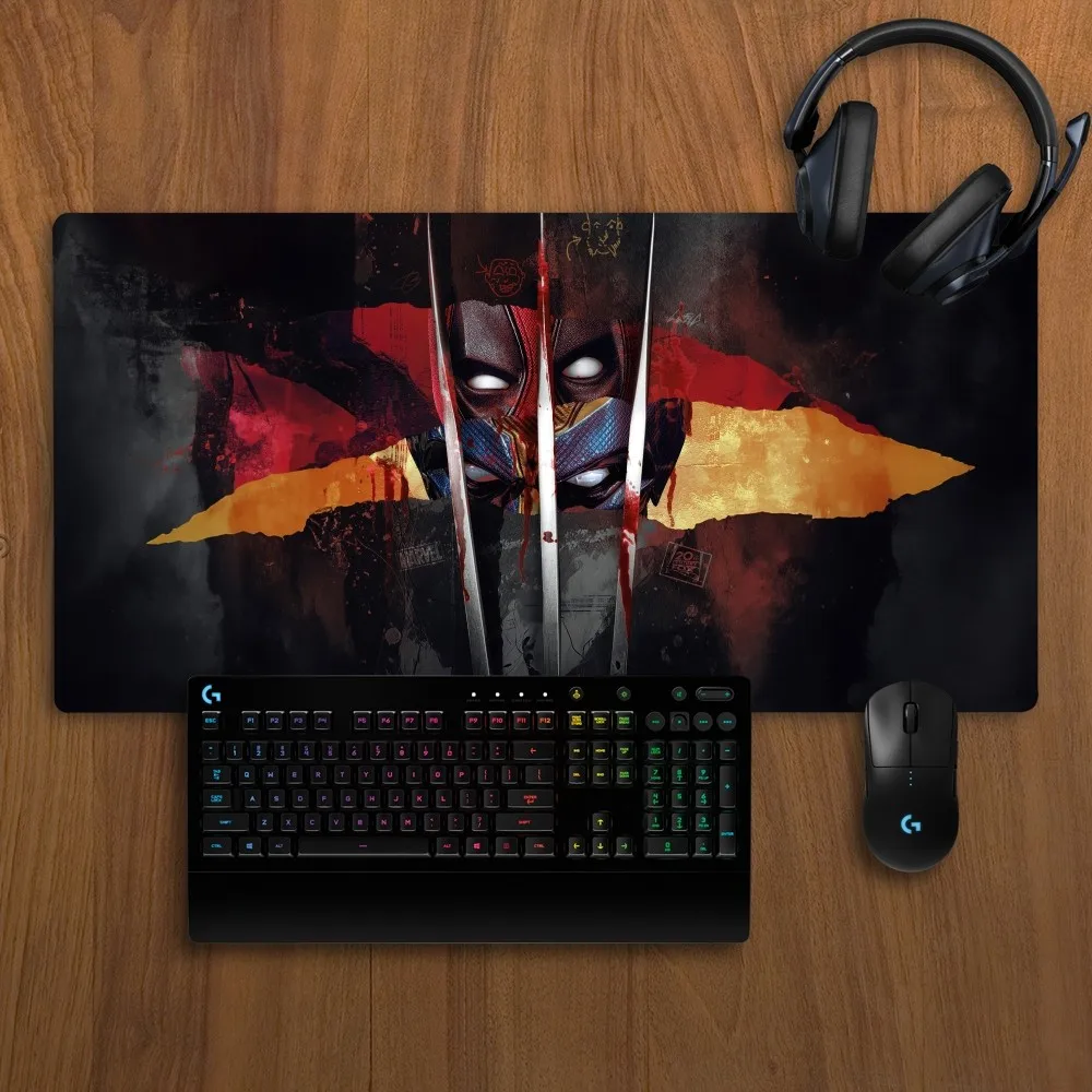 Imagem -02 - Miniso-disney Deadpool e Wolverine Mousepad Lockedge Antiderrapante Grande Almofada de Escrita Estudante de Escritório e Almofada de Jogos