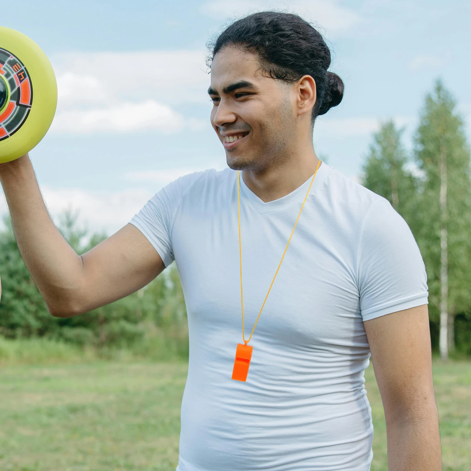 30 قطعة صفارات إنقاذ في الهواء الطلق مقاوم للماء عالية الملعب صفارات إشارة الطوارئ بصوت عال للتخييم التنزه التدريب السلامة #4