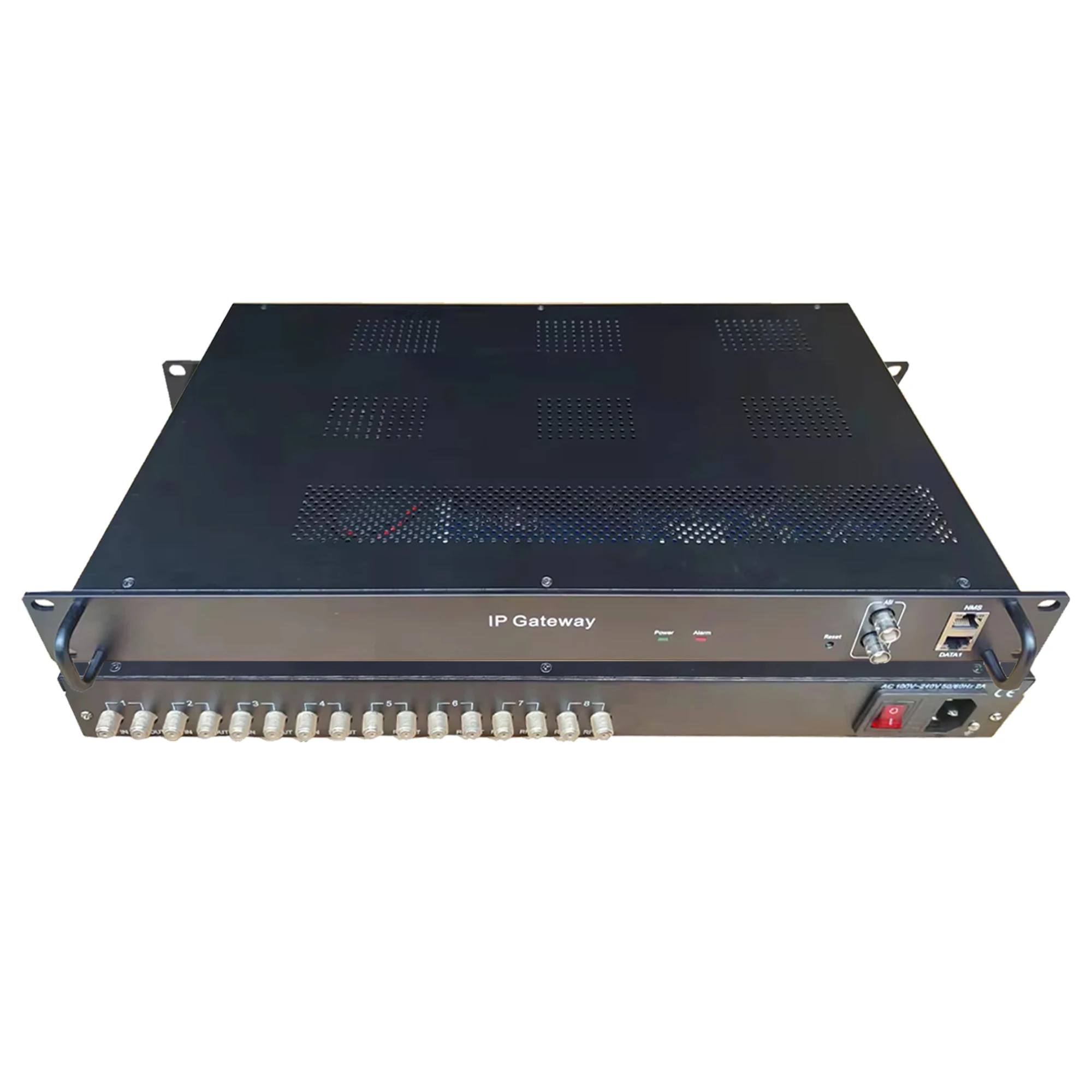 8 canaux DVB-S2 DVB-T2 DVB-C ATSC ISDBT Digital RF vers IP ASI IPTV CATV Digital TV Distribution System Tuner vers IP DVB Gateway