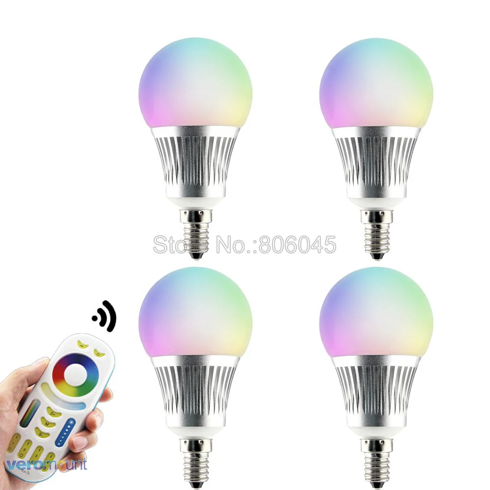 

MiBoxer FUT013 E14 5W RGB+CCT LED Bulb Smart Dimmable LED Spotlight AC 86-265V 2.4G RF Wireless Remote WiFi APP Voice Control