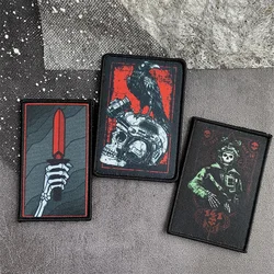 Tactical Night Vision Skull Patches Call of Duty TASK FORCE 141 Morale Badge Death or Victory Military ARMY Backpack Stickers