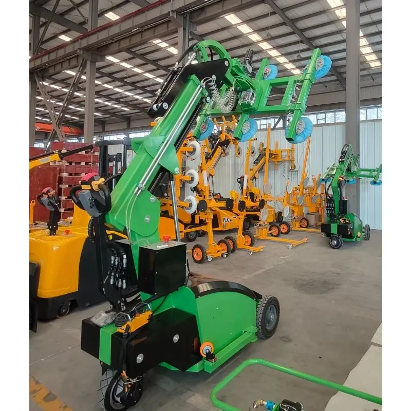 Vacuum Glass Lifter Machine Manufacturer Direct Sale 600kg 6 Suction Pads Heavy Duty Robotic Glazing Lifter Equipment