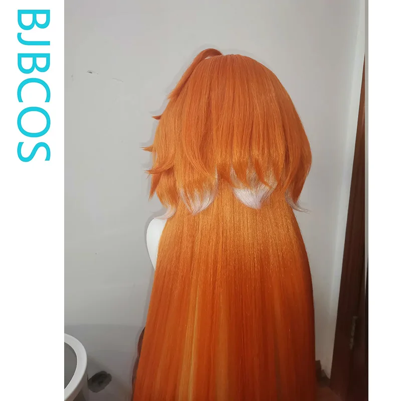 [Styled Wig]Orfevre Cosplay Wig Game Pretty Derby Women Long Orange White 90CM Hair And Ears Tail Heat Resistant Synthetic Wig view 4