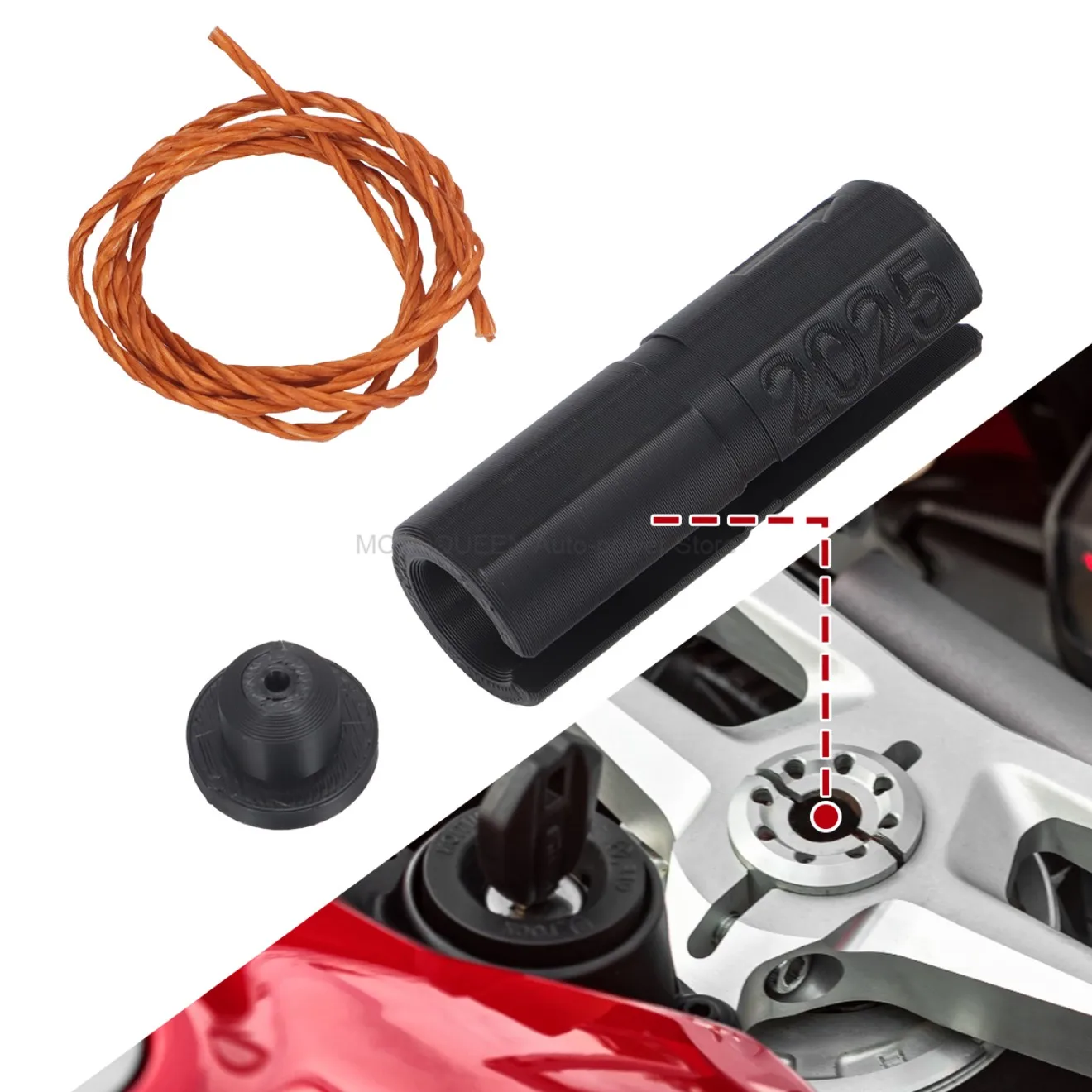 2025 nuevo para adaptador de montaje de vástago Quad Lock y Rokform para Ducati Panigale 899 959 1199 1299 V2 y V4 que incluyen modelos S/R/SP