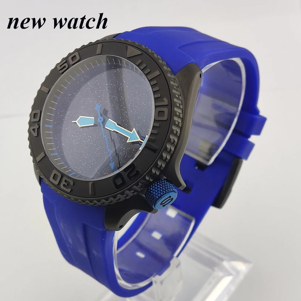 

NH35 Watch Man Watch Automatic Movement Malachite Starry Sky Style Mechanical Watches Rubber Strap Sapphire Glass Men's watches