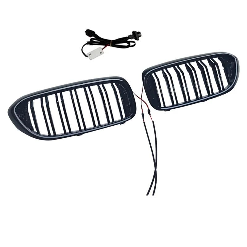 

AUTO For BMW 5 Series G30 2017- 2020 Front Kidney Grille Luminous Led Light Racing Style Replacement Parts