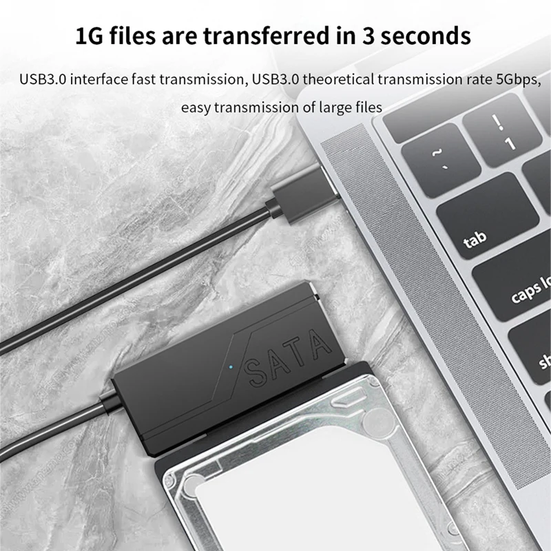 Kabel USB 3.0 do Sata Adapter Sata III do Usb 3.0 Obsługa zewnętrznego dysku twardego 3,5 2,5 cala HDD SSD do 6 Gb/s