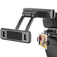 Car Back Seat Headrest Phone Holder Telescopic Tablet/Phone Holder 360 Rotating Adjustable Car Rear Seat Tablet Stand for Travel