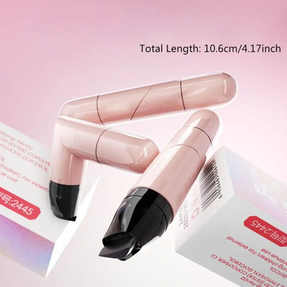 新しい防水アイライナースタンプ長持ち黒色アイライナースタンプ回転式使いやすいアイライナースタンプペン