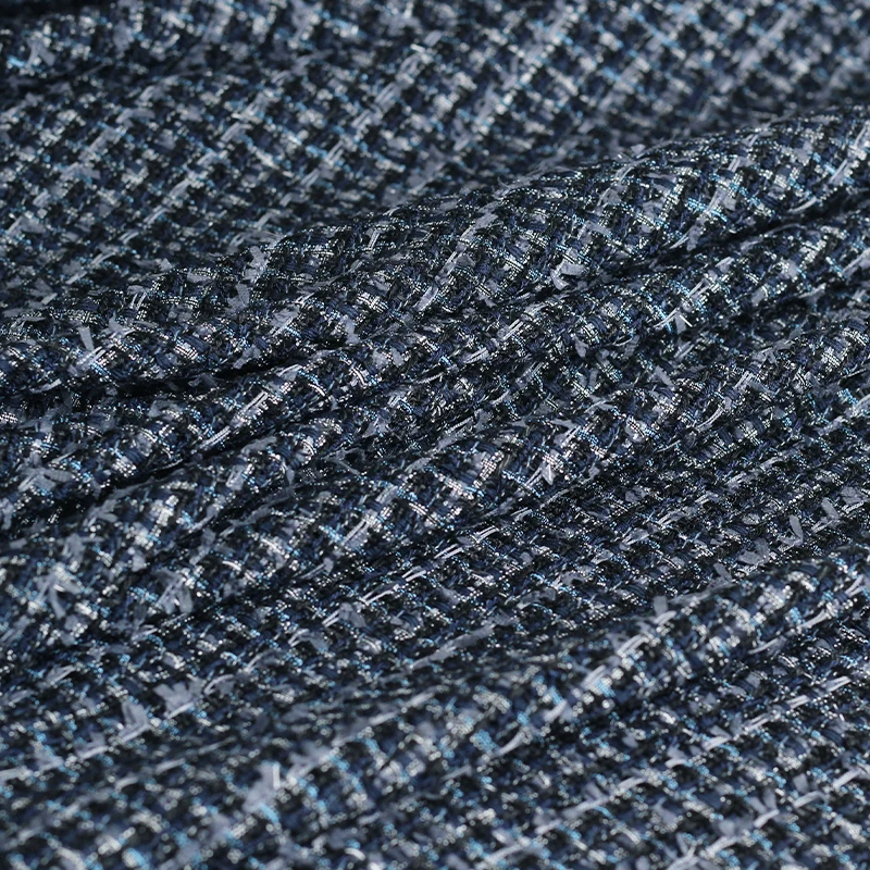 Framboesa vermelha 550g azul p - Sewing Tweed Fabric avaliação e preço