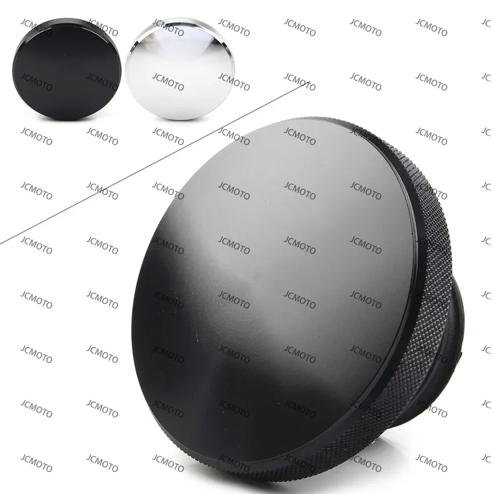 Per Harley Dyna Road King Heritage Softail 1982-up Alluminio Nero/Cromo Moto Tappo Gas Ventilato Coperchio del Serbatoio Del Carburante