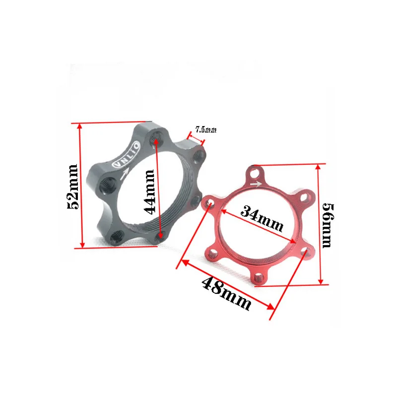 Vnlio bicycle brake disc flange adapter hub rotor base brake disc threaded base bicycle parts