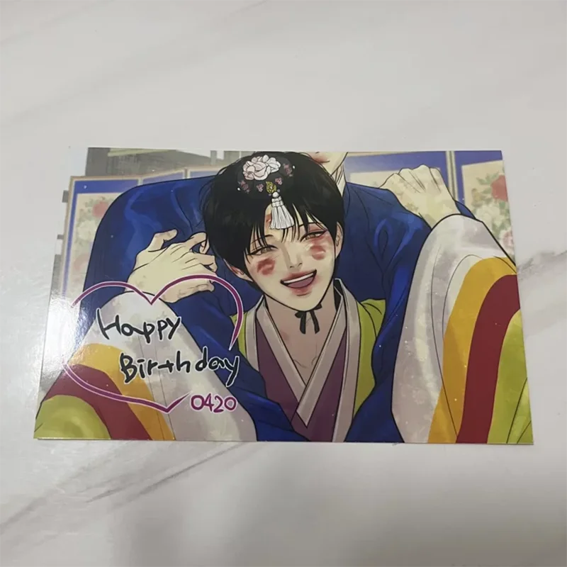 

Korean comic Painter of the Night 17 photo card Modern AU Byeonduck Xiangka Korean BL comic