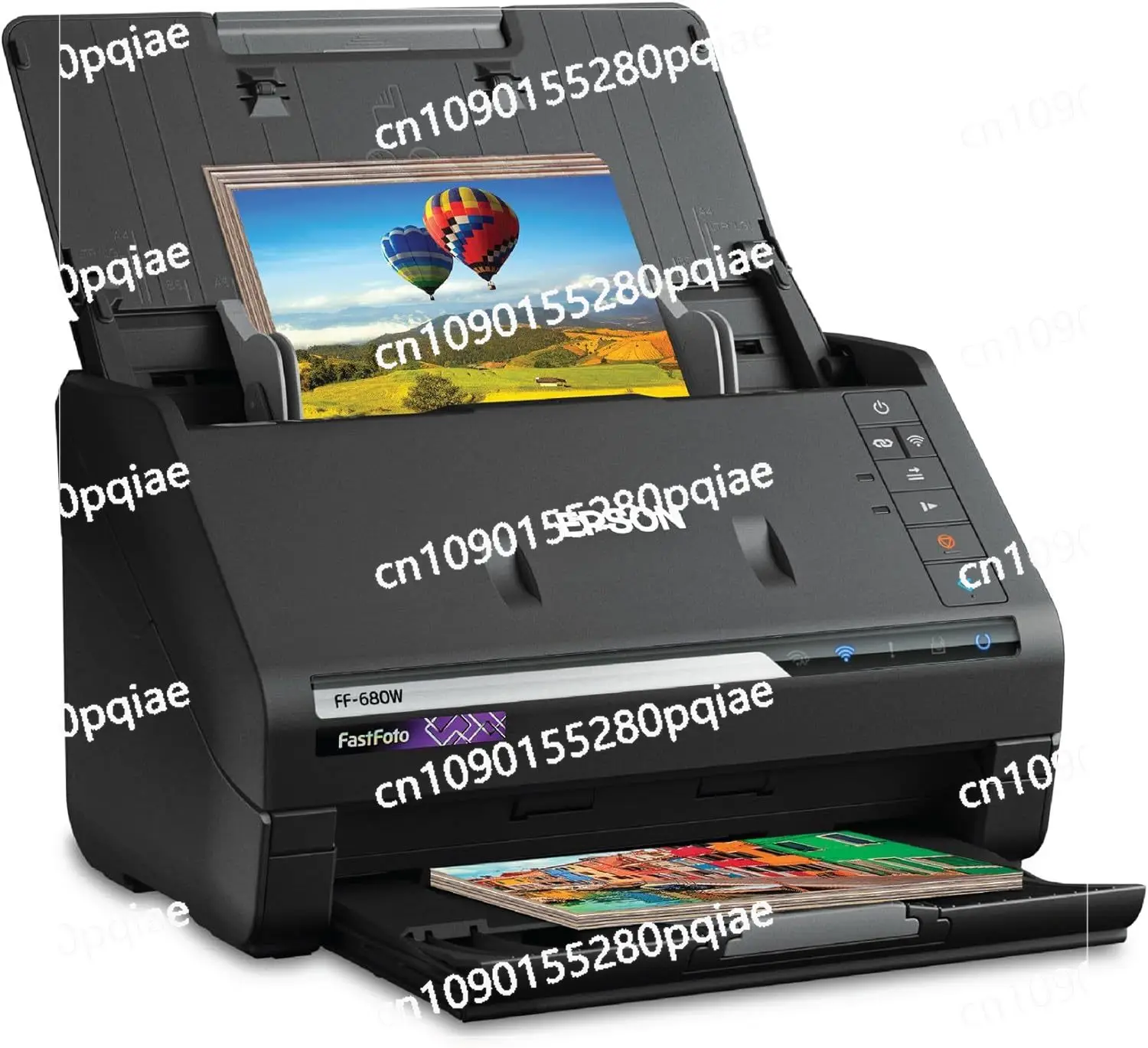 Epson FastFoto FF-680W Wireless High-Speed Photo and Document Scanning System, Black