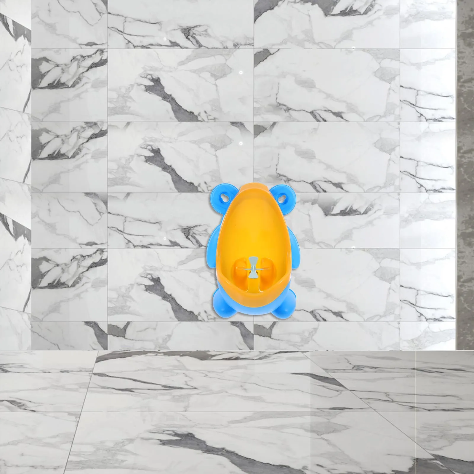 

1pc Cartoon Frog for Boys Blue PP Durable Easy Potty Wall Mountable Kids Potty Baby Boy Toilet Training
