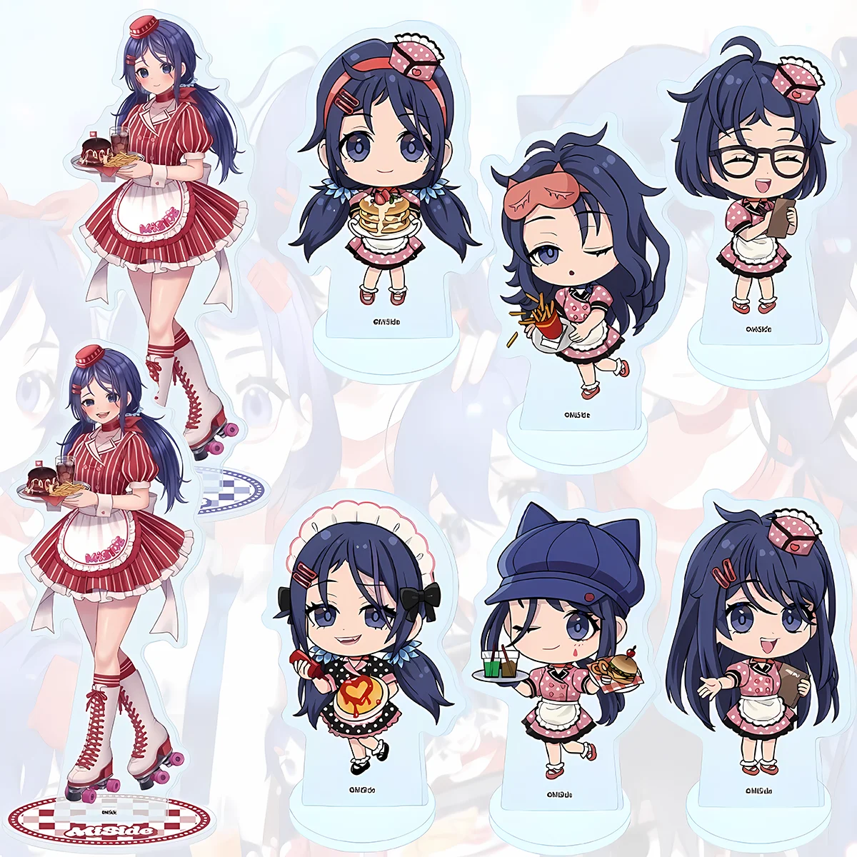 Anime MiSide 10/15cm Acrylic Standee HD Print Mila Chibi Mita Holiday Gift Independence Day Table Cabinet Fan keychain