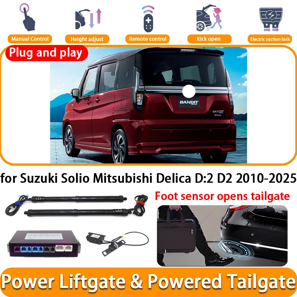 for Suzuki Solio Mitsubishi Delica D:2 D2 2010-2025 OEM Electric Automatic Powered Tailgate Power Liftgate System Trunk Lift Kit