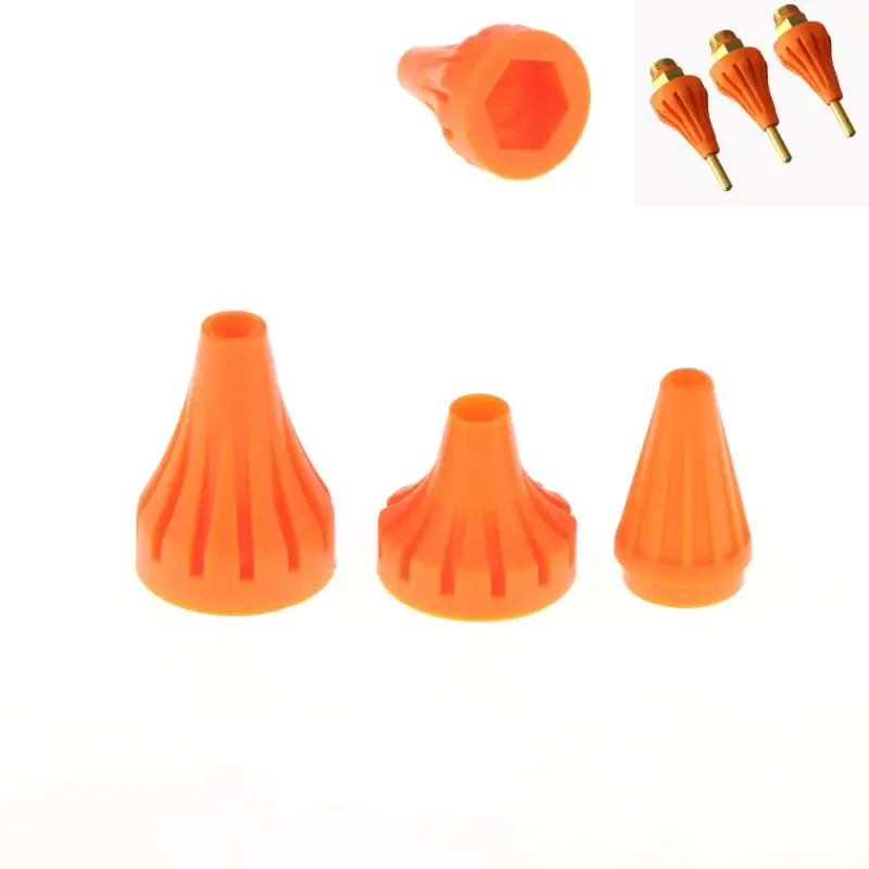 5Pcs S/M/L Orange Glue Gun Silicone Heat Shields Rubber For Full Size Hot Glue Gun Which Use 7mm/11mm Glue Sticks