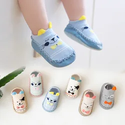 Newborn Baby Socks With Rubber Soles Infant Baby Girls Boys Autumn Winter Children Floor Socks Shoes Anti Slip Soft Sole Sock