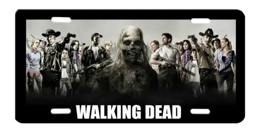 Walking Dead High Gloss Aluminum License Plate Aluminum