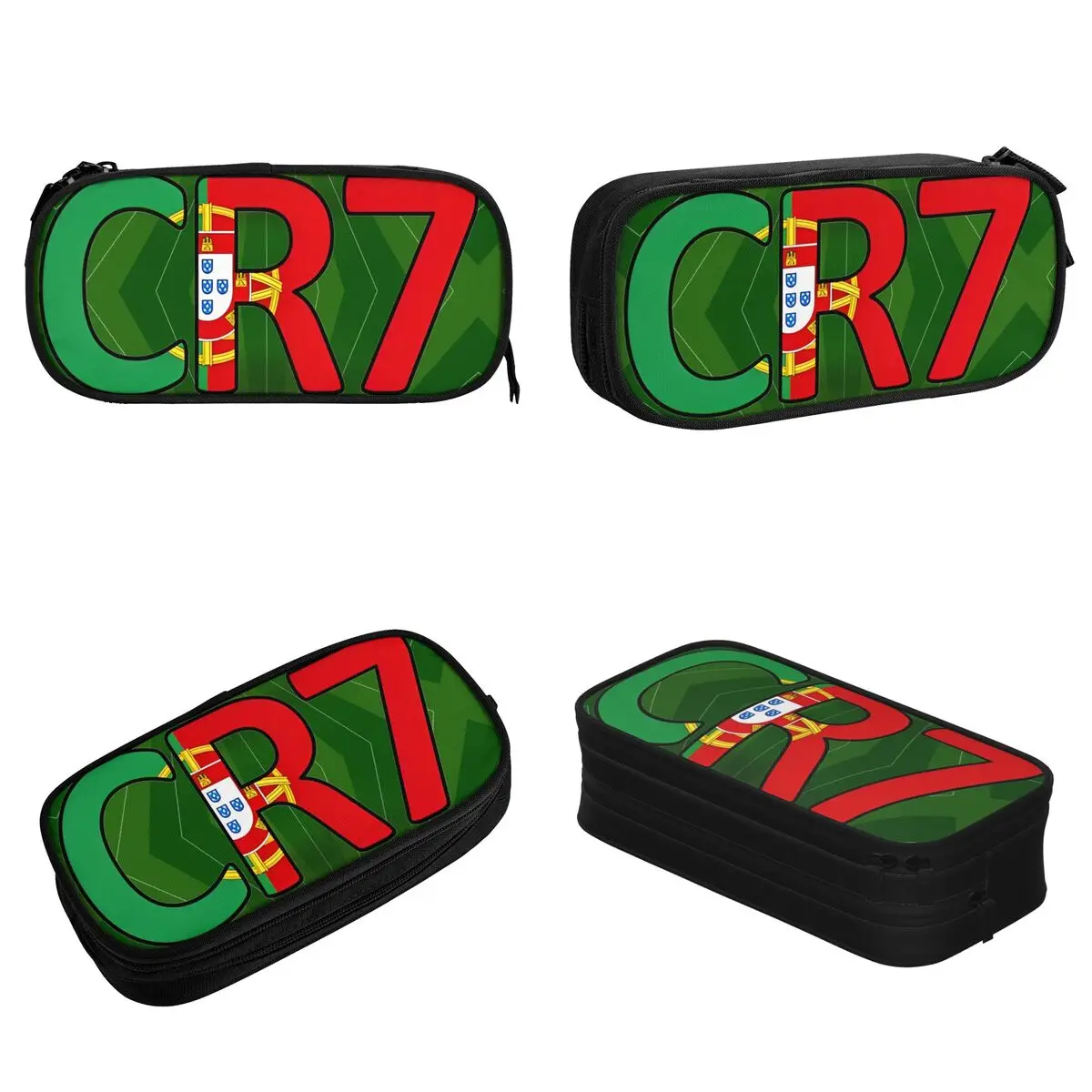 CR7 Logo Pencil Case Pencil Pouch Pen Kids Large Storage Bag School Supplies Gifts Stationery