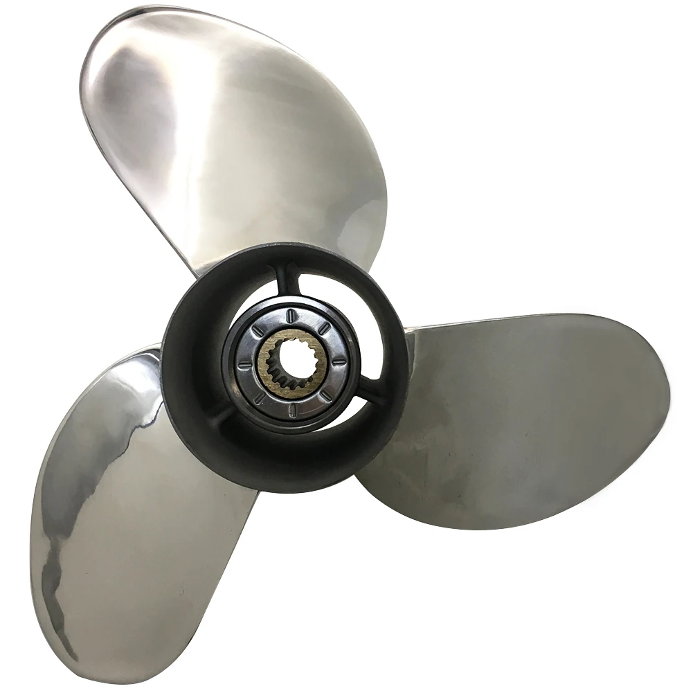 Propeller 14x21 Tohatsu Outboard 115HP-300HP 3 Blades Stainless Steel Prop SS 15 Tooth OEM NO: HZY3-58130-T30 14x21