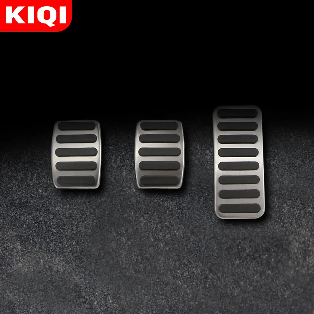 KIQI Stainless Steel Car Pedal Pedals Cover for Suzuki SX4 Aerio Ciaz Vitara S-Cross Splash Ignis Kizashi Sidekick Samurai Parts