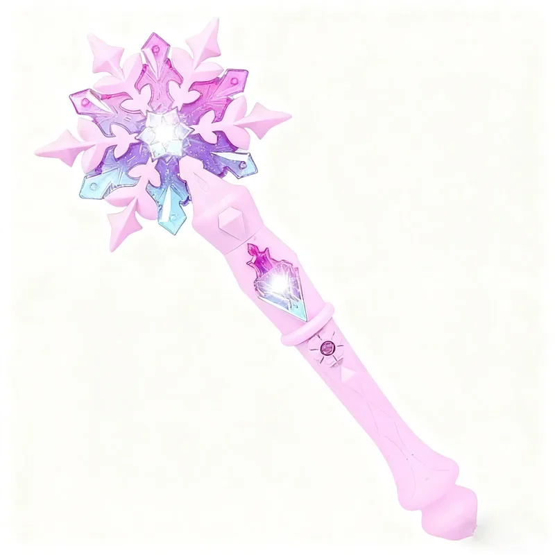 Hot Selling Anime Ice Princess Elsa Light Music Magic Dream Snow Wand Makeup Toy Girl Christmas and Birthday gifts+*-/