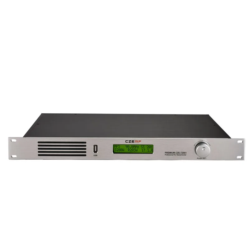 CZE-T2001 Mini Amplifier Professional Broadcast USB FM Stereo PLL Transmitter with 150 Watts and 200 Watts Output