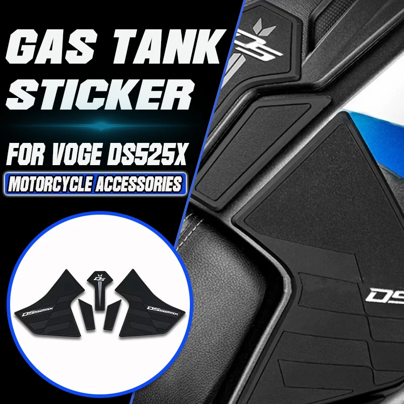 

For VOGE DS525X DS 525 X 2023- New Motorcycle Side Fuel Tank Pads Protector Stickers Decal Gas Knee Grip Traction Kit Accessorie