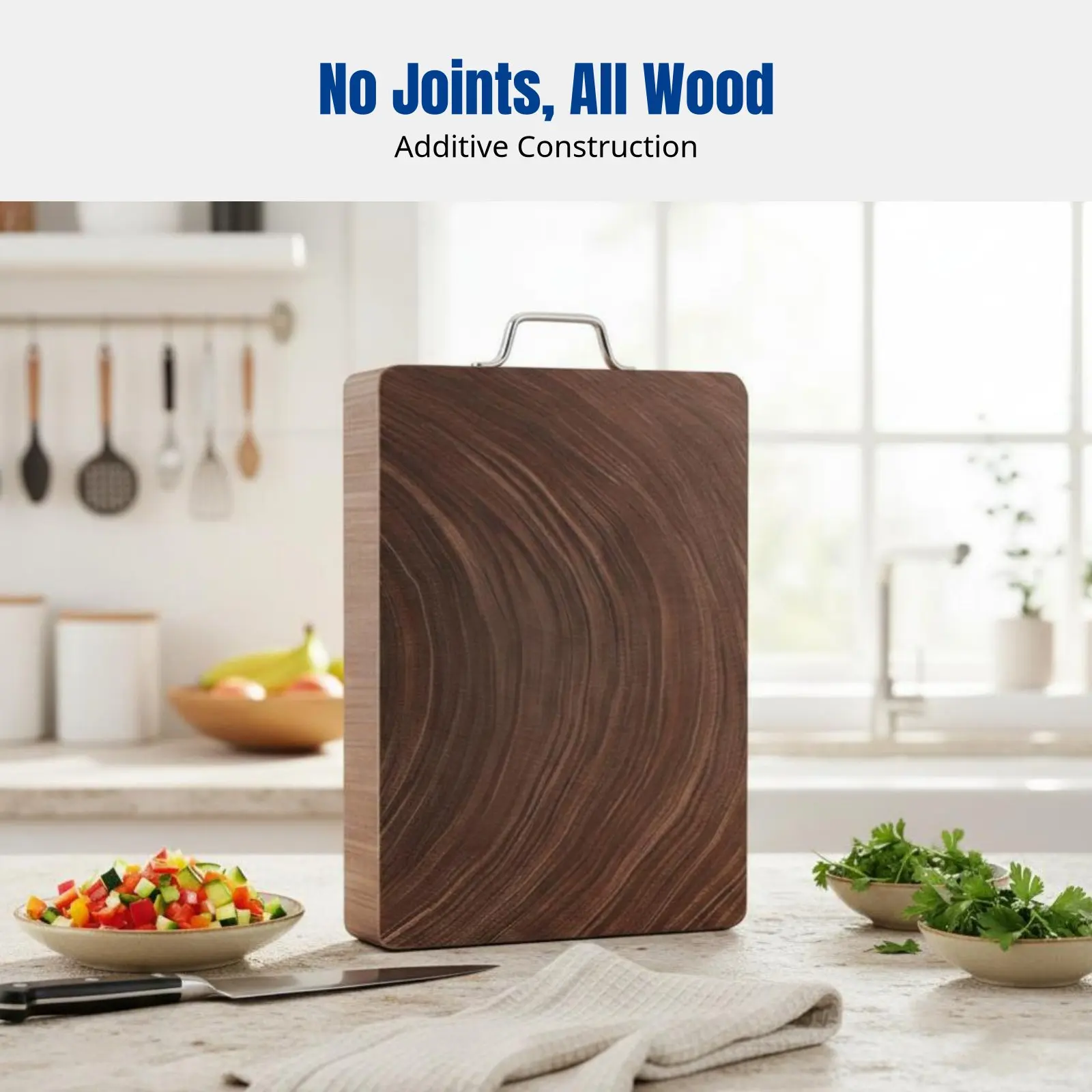 Picture 5: Thickened Durable Ironwood Chopping Board, Double-Sided Kitchen Board