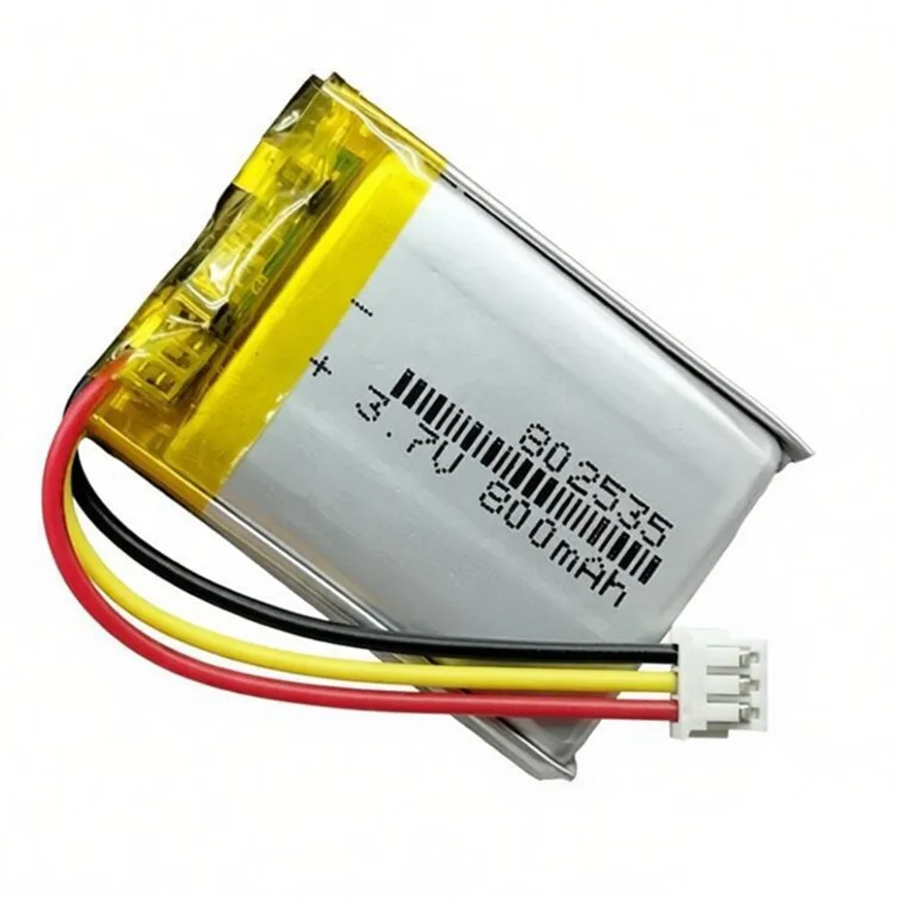 802535 800mAh With ZH 1.5mm 3P Plug 3.7V Lithium Polymer Rechargeable Battery For Edifier G3m Pro Mchose A5 Pro Wireless Mouce