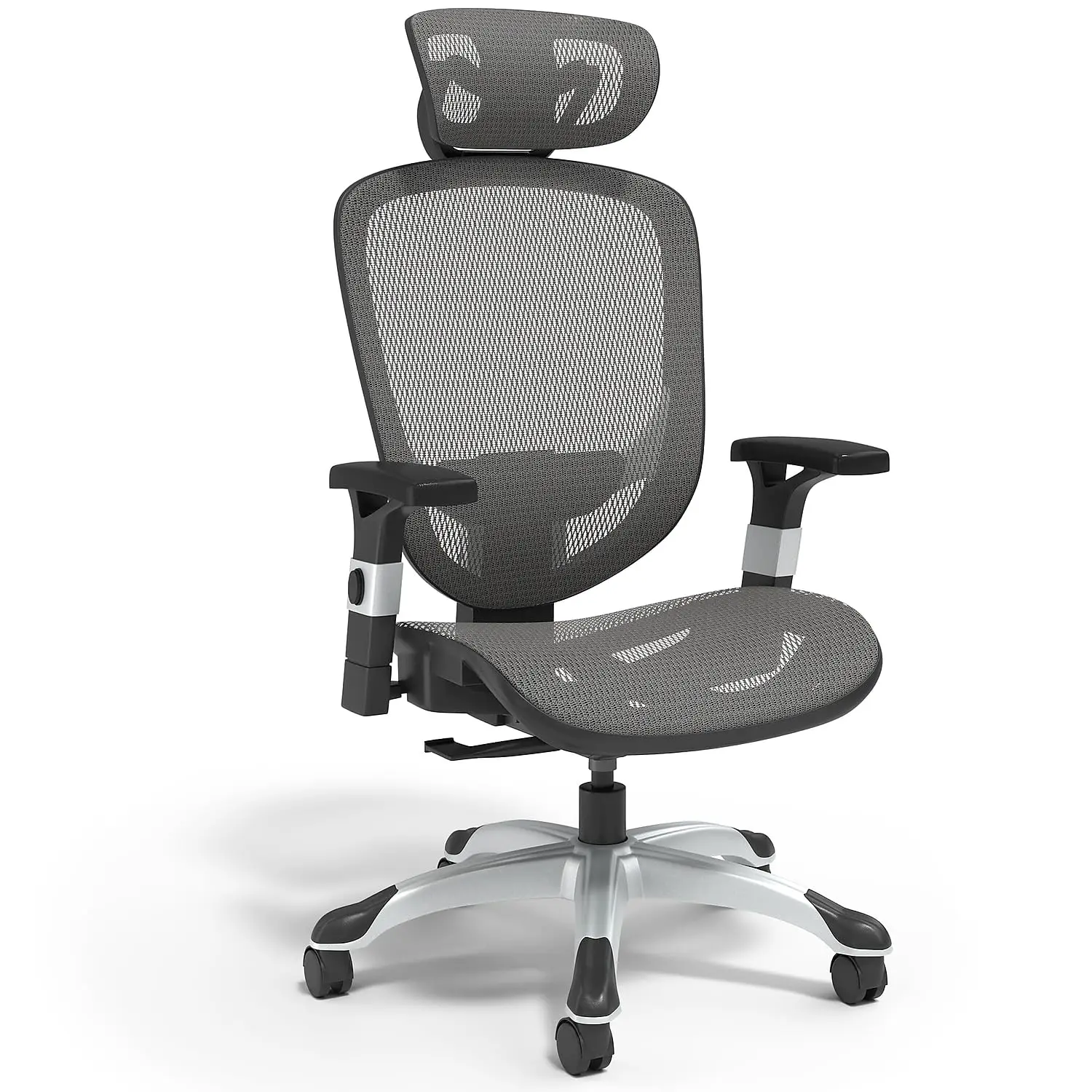 Silla de Oficina Ergonómica Hyken |   Soporte Lumbar Ajustable con Malla Transpirable, Silla de Escritorio Giratoria para Oficina en Casa, Personalizable