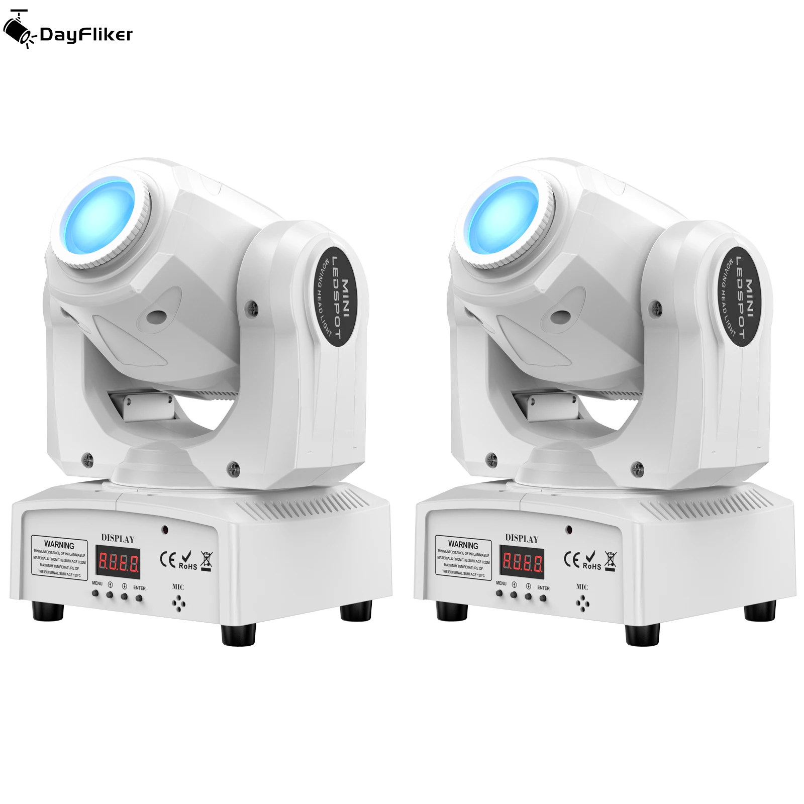 

DayFlicker 2 шт. Whie 100 Вт светодиодный светильник с эффектом Stgae, движущаяся головка с дистанционным управлением DMX512 для свадебного концерта