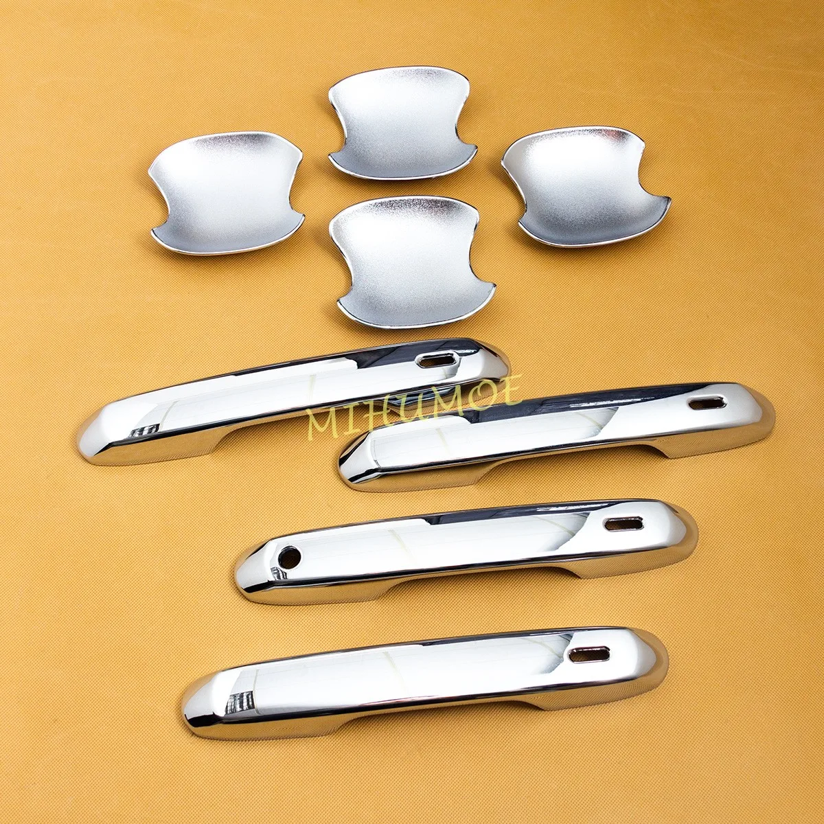 

Chrome Exterior Door Handle Cup Bowl Cover Trim Sticker For 2024 2025 Toyota Grand Highlander Car Styling