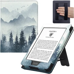 Case for 6 inch Kindle (11th/10th/8th Generation, Model No C2V2L3 / J9G29R / SY69JL) Cover with Auto Sleep/Wake Double Hand-held