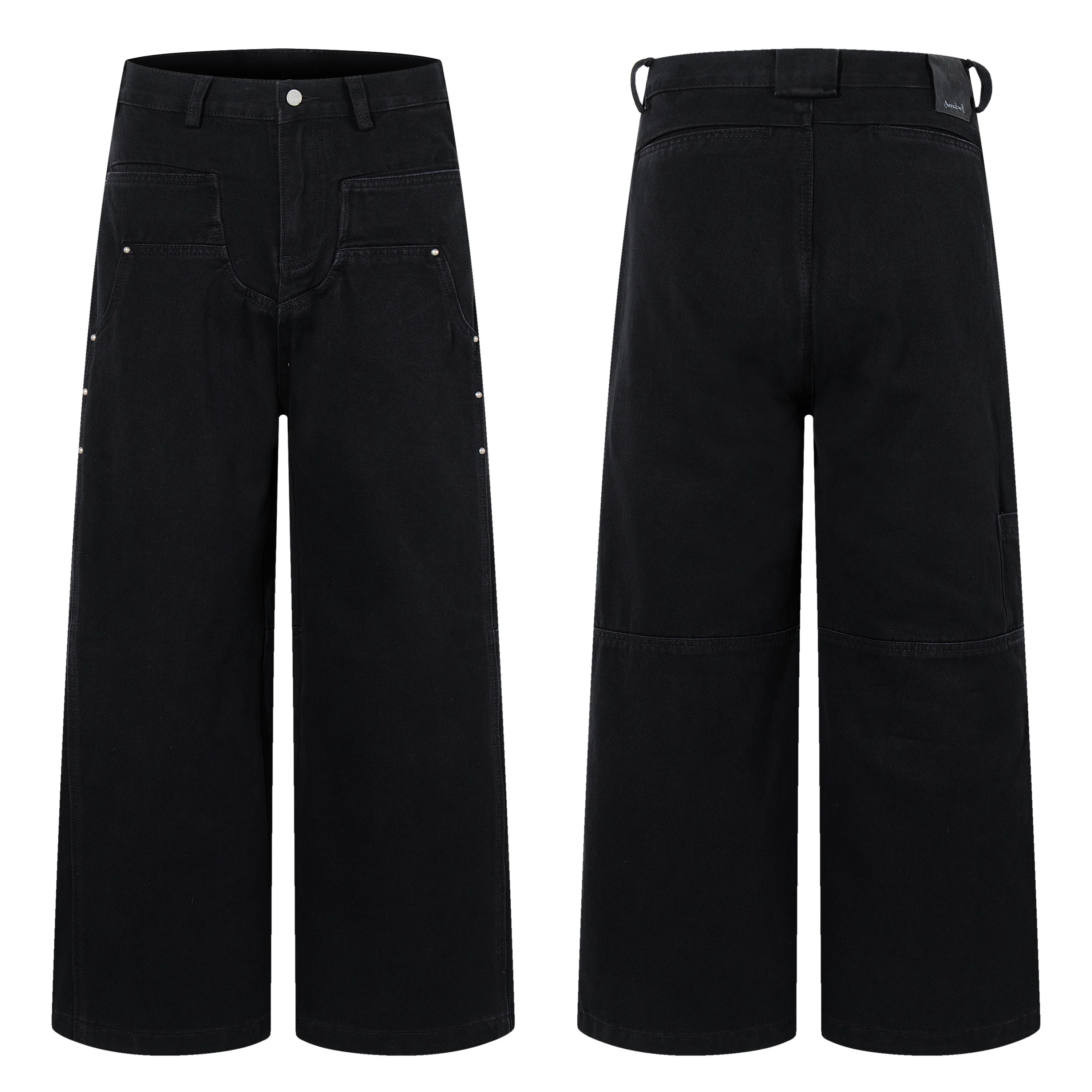 

AL88011 BLCG High Waist Super Quality Loose Fitting Denim Pants Heavy Thick Unisex Fashion Art Stylish Hand Painting Jeans