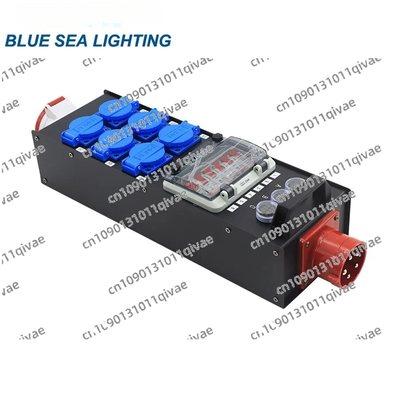 

32A 5pin in and Out 6 Road 16A Waterproof Europe Output Power Distributor