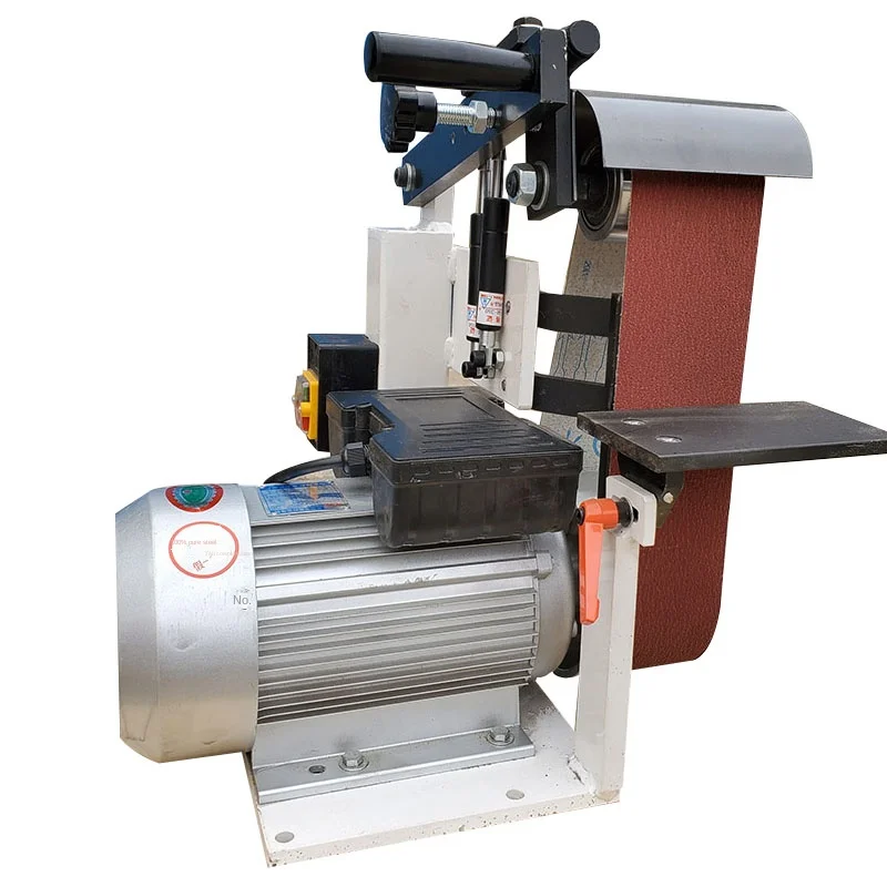 Factory pin 915 small vertical belt grinding machine industrial-grade metal polishing deburring grinding machine high-speed