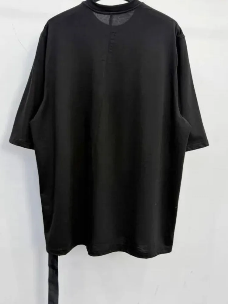 American High Street Loose T Shirt Men's Round Neck Short Sleeve Oversize Tops 2026 Summer New 2YUWH