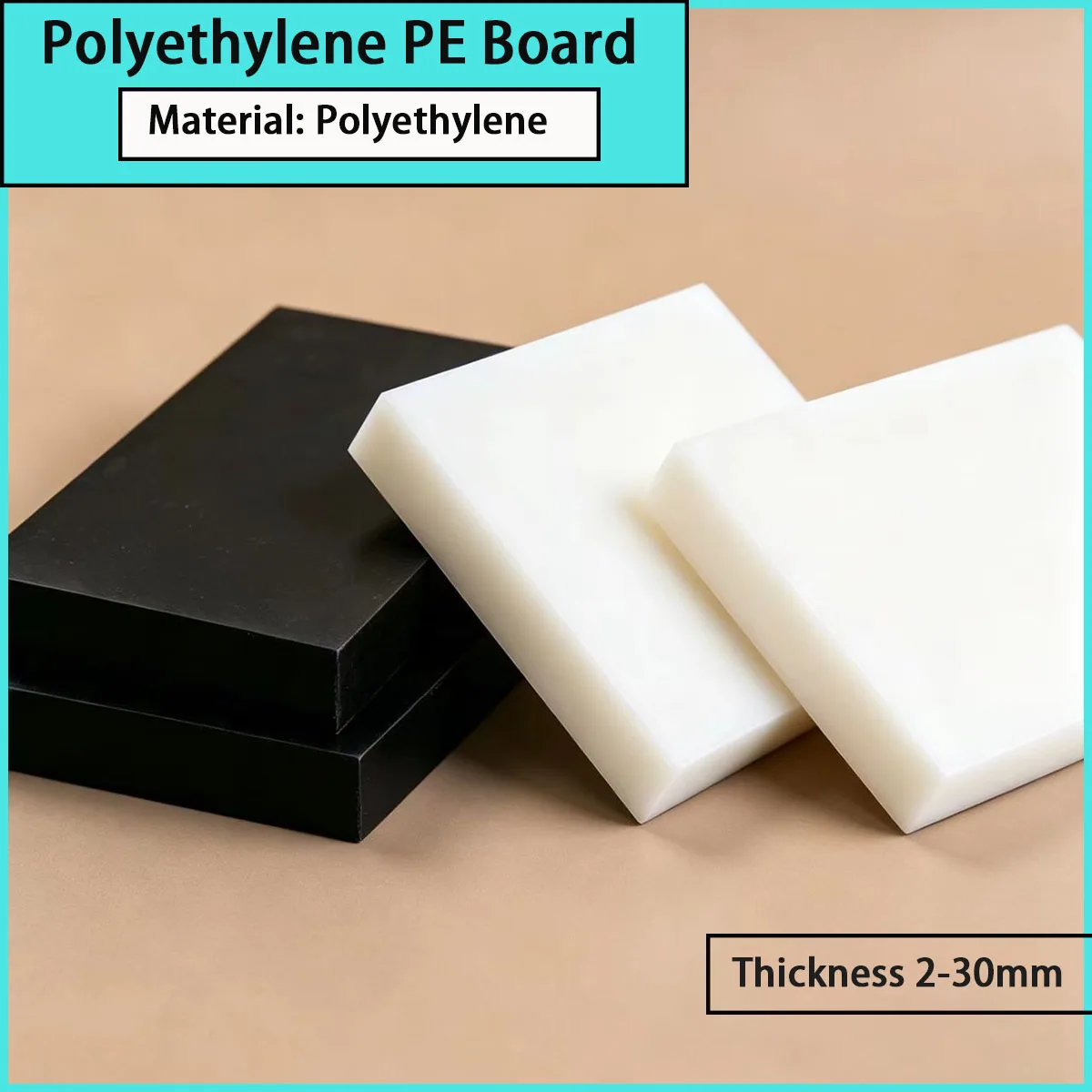 2-30mm thick polyethylene PE board is used for storage pads, wear-resistant liners, food contact equipment, etc