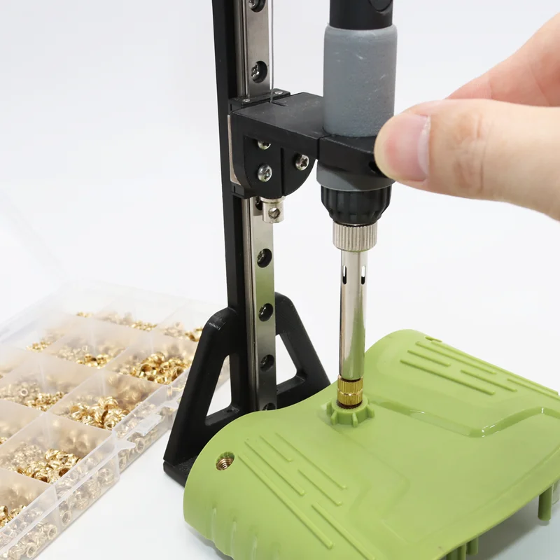 Allen Bolt Threaded Insert Nut Manual Implantation Heat Press Machine Plastic Insertion Brass Nuts and Machine Screws 3D Printer
