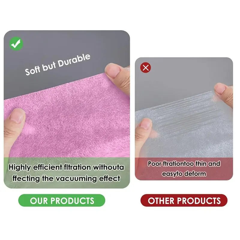 A04G-300 Sheets Nail Dust Collector Filter Paper Dust Cleaner Replacement Filter Paper Nail Tech Supplies Accessories Pink