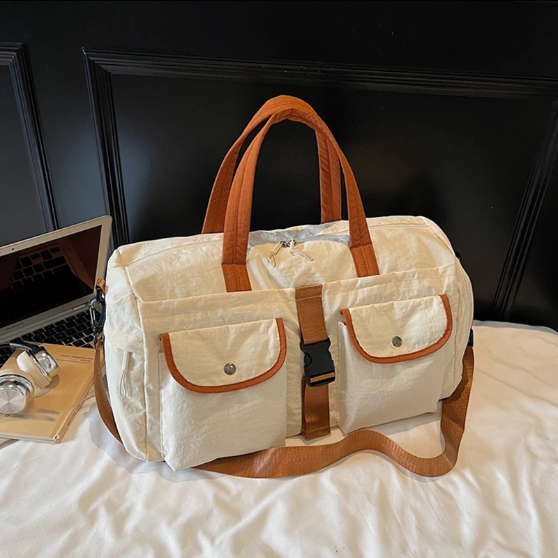 

Fitness Handbag Dry Wet Separation Bag New Large Multi-Pocket Shoulder Portable Luggage Bag Female Travel Storage Crossbody Bag