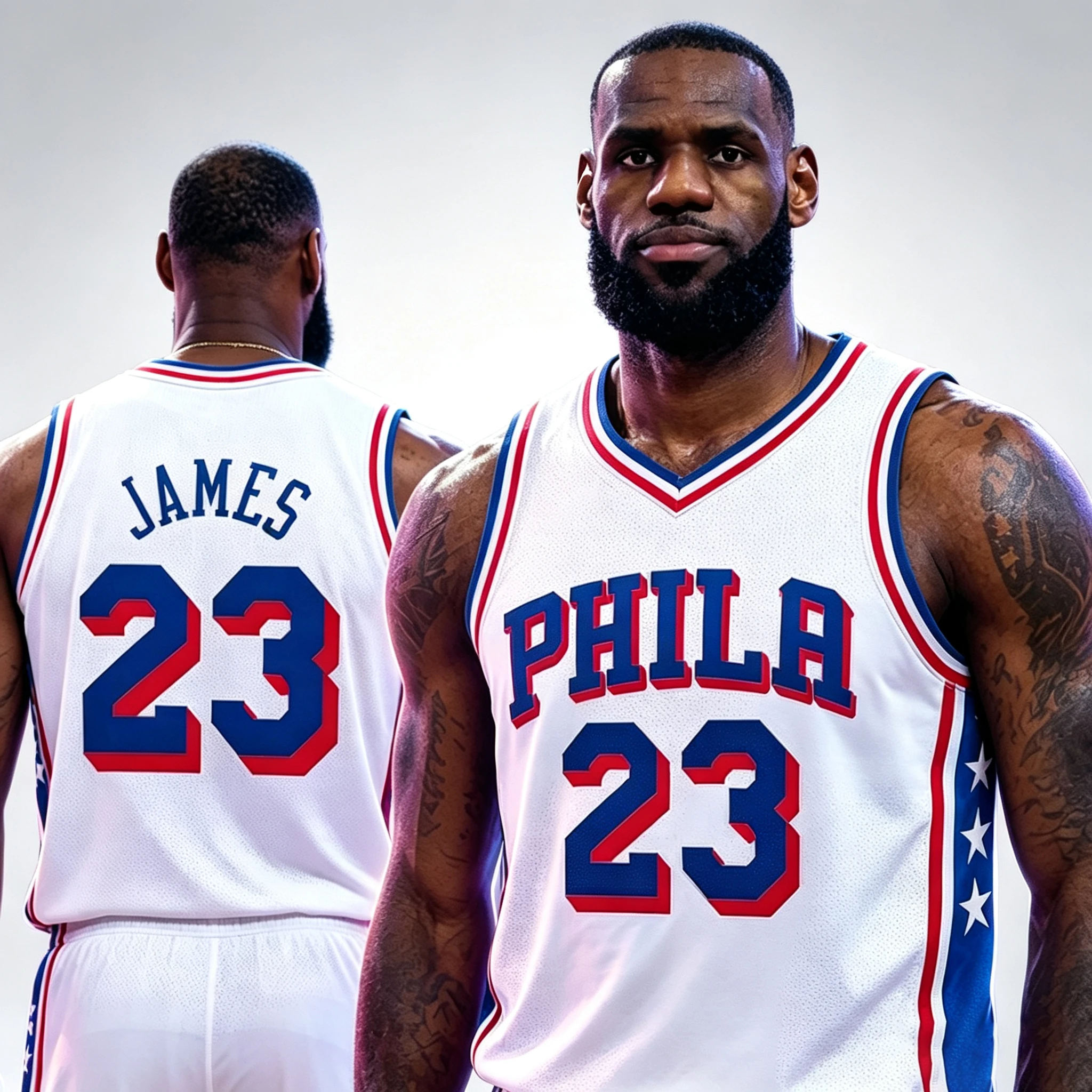 Neu eingetroffen: Philadelphia Basketballtrikot 26_27, Familien-Partnerlook, ärmelloses Trikot Nr. 23, Sport-Trainings-Trikot