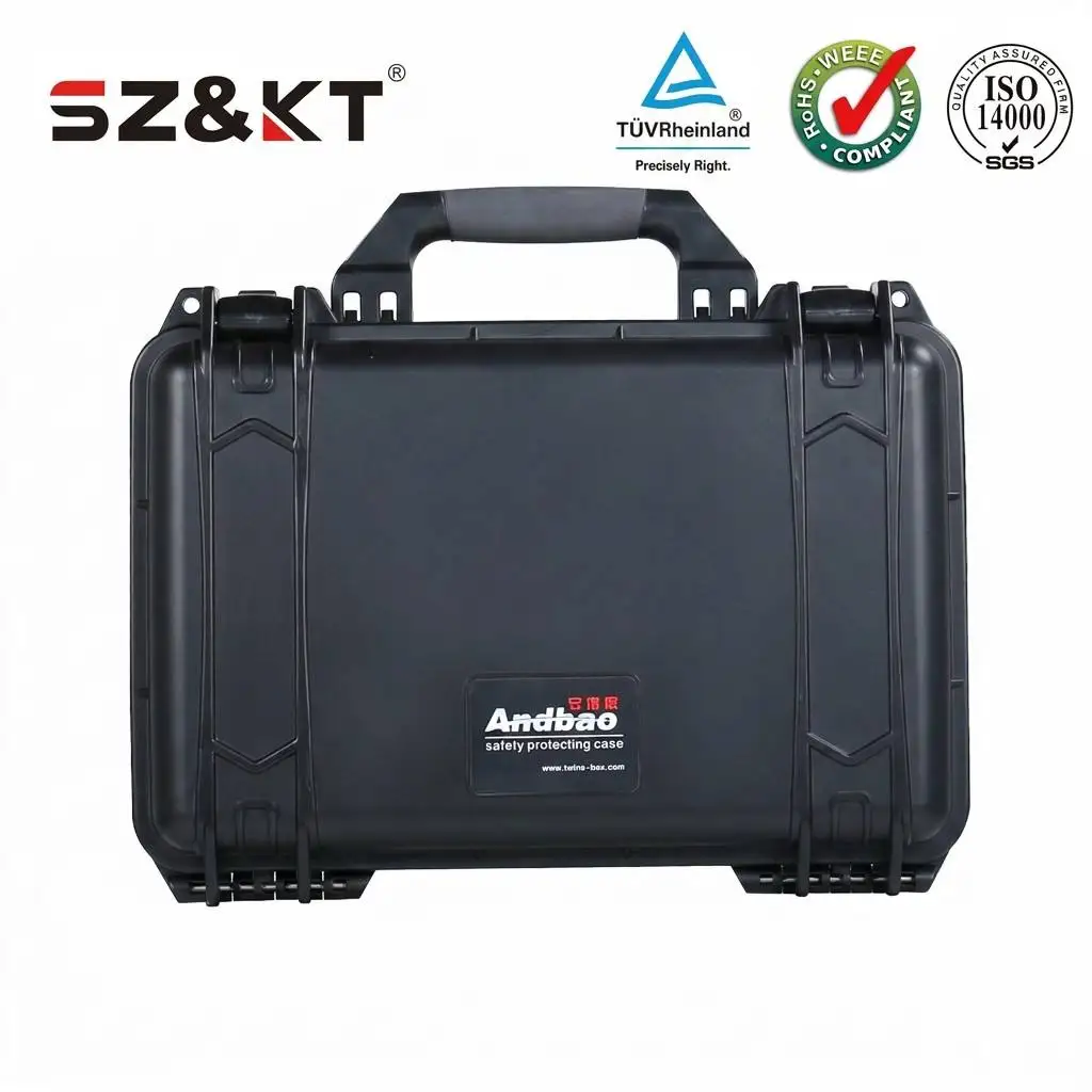 Newest Design Plastic Hard Carry Tool Case Waterproof IP67 Shockproof Metal Instrument Kit Storage Protect With Pre-cut Foam